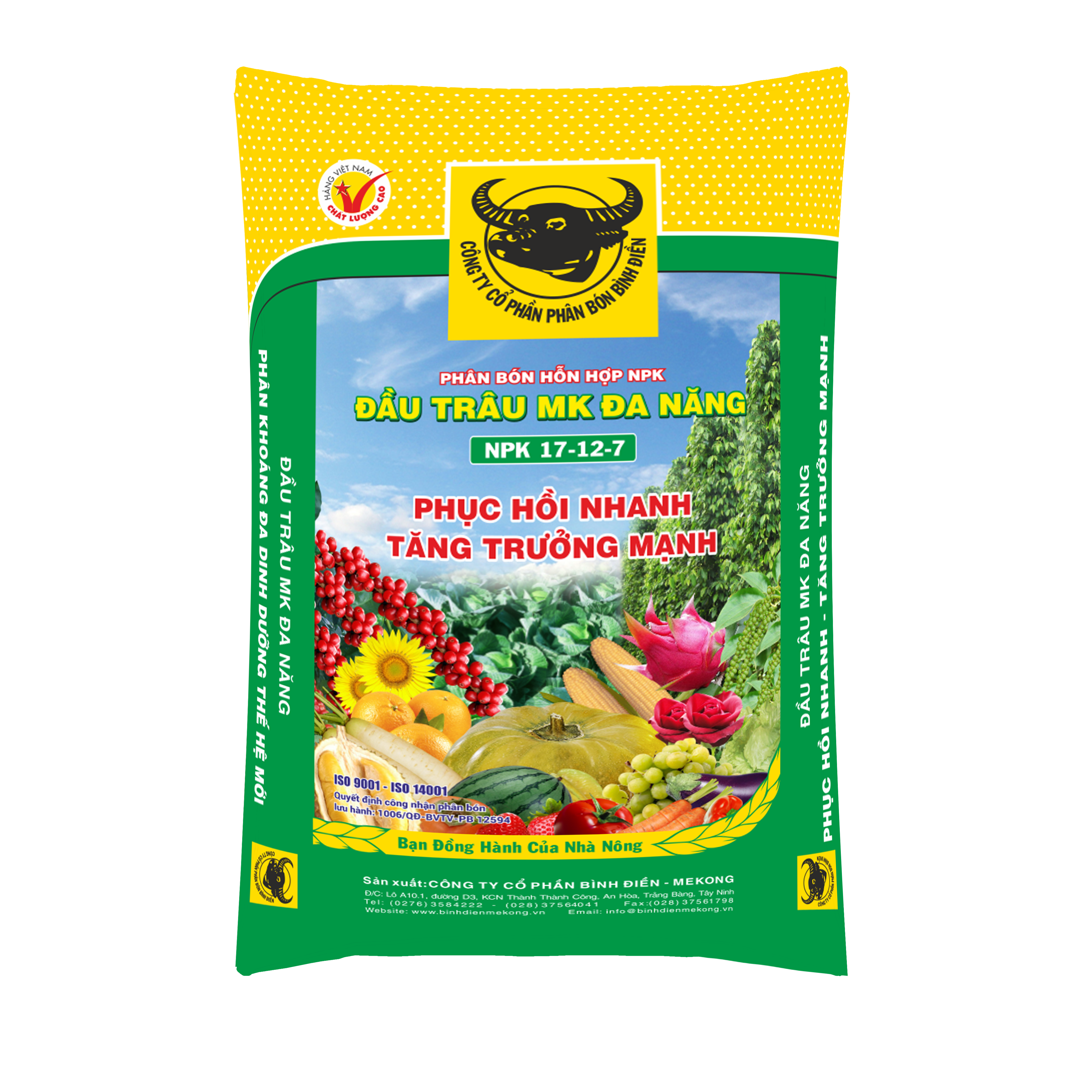 NPK CHUYÊN CÂY ĂN TRÁI, RAU, ĐẬU